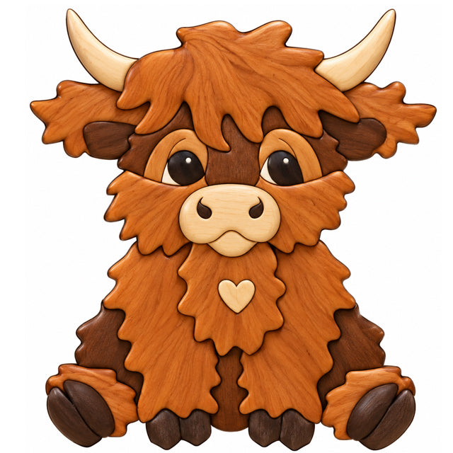 Highland Cow Block Baby