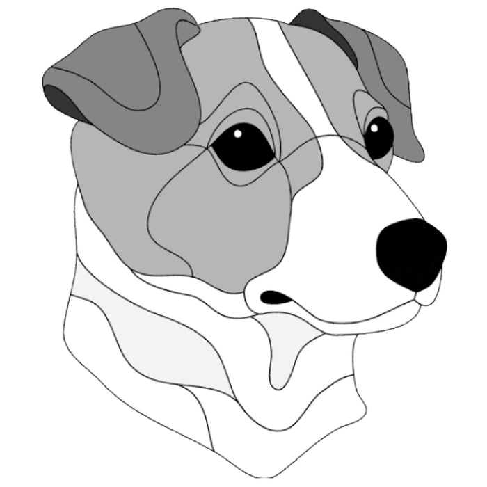 Jack Russell Terrier Head Smooth