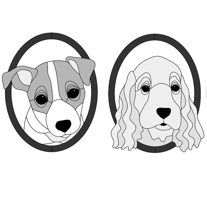 Jack Russell & Cocker Spaniel Puppy Heads