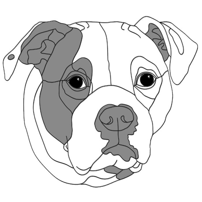 American Bulldog Head