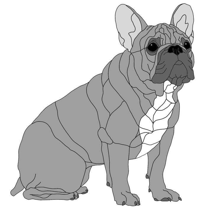 French Bulldog Sitting Lifesize