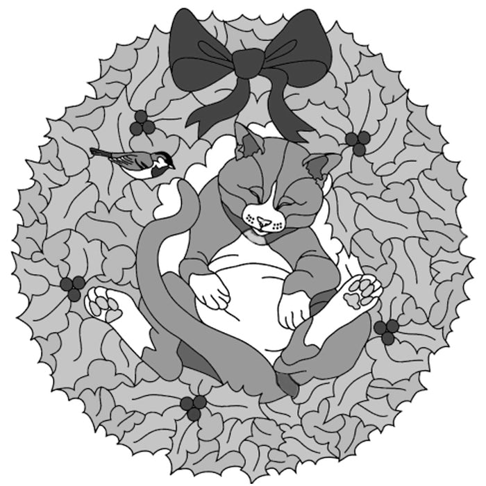 Lazy Cat Wreath