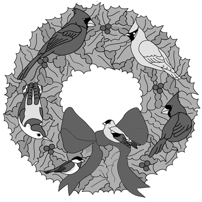 Bird Christmas Wreath