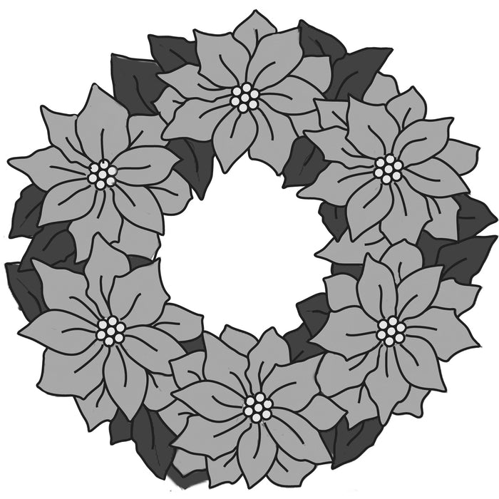 Poinsettia Wreath