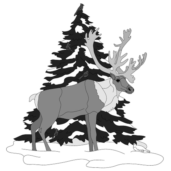 Caribou and Tree