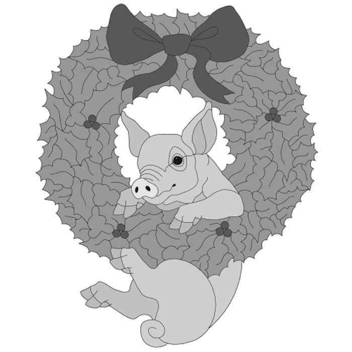 Pig Wreath