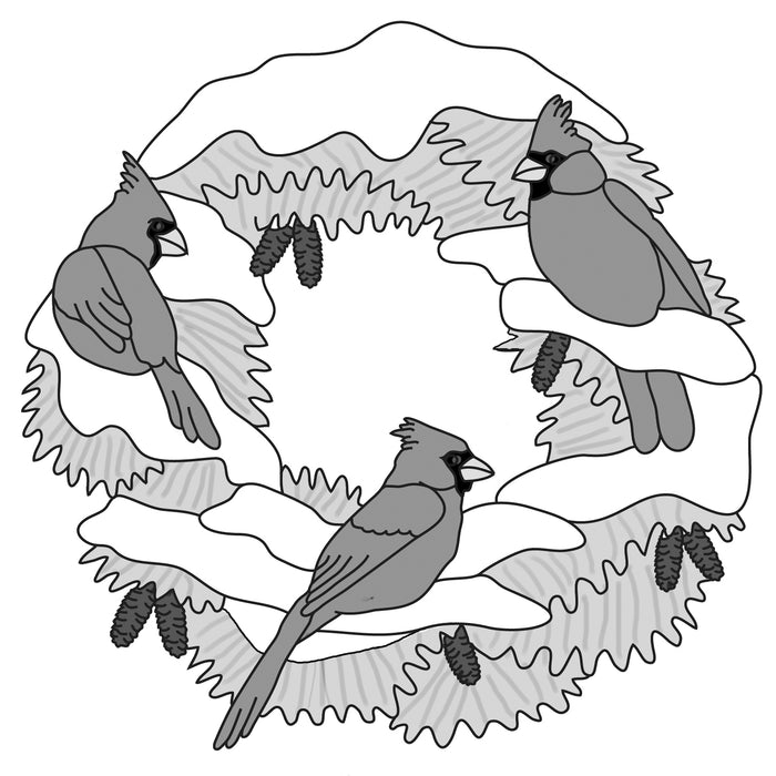 Cardinal Wreath