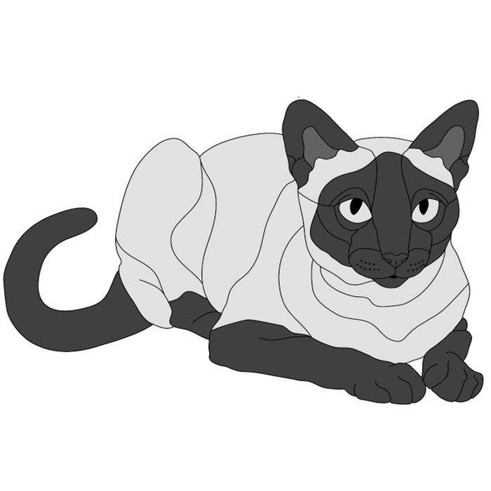 Lying Siamese Cat (New Revised)