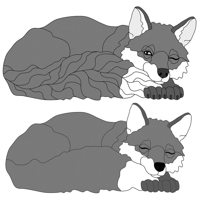 Lying Red Fox