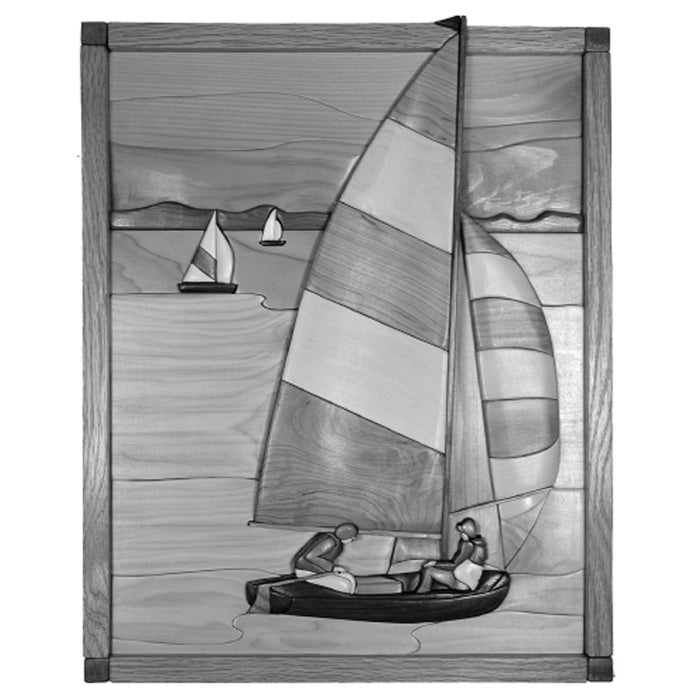 Sailing Away Sailboat