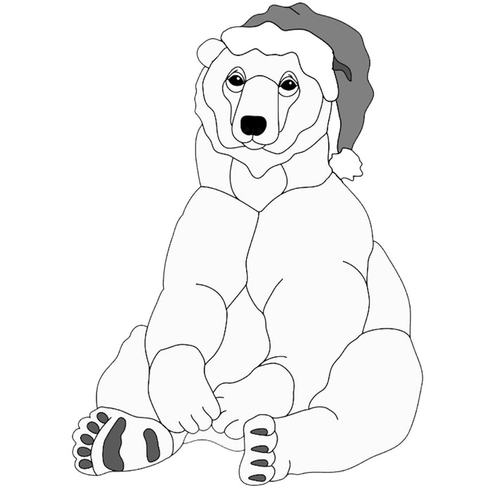 Santa Polar bear