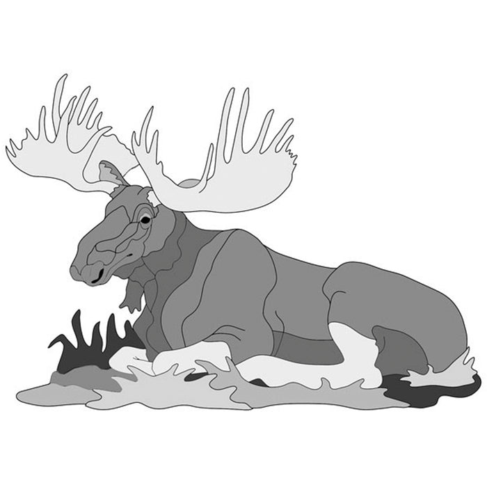 Lying Moose