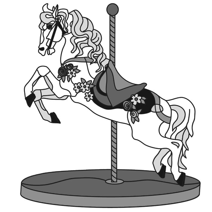Rearing Carousel Horse