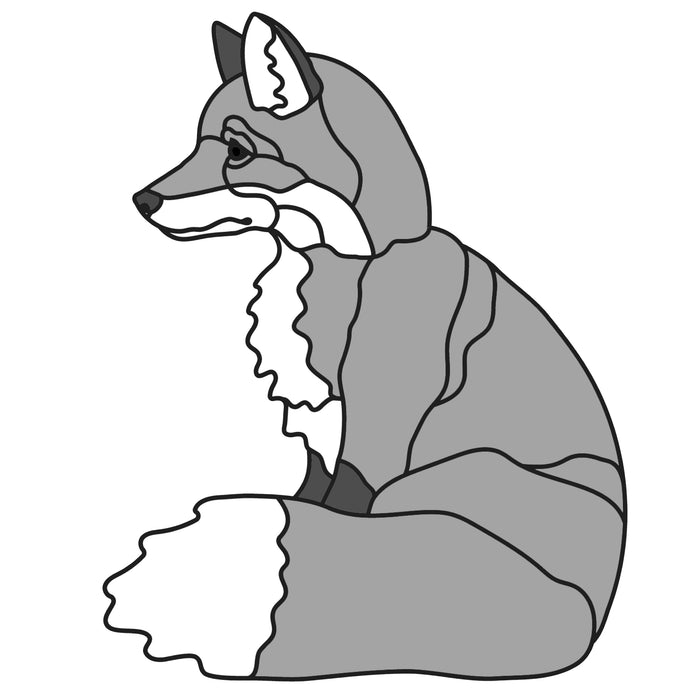 Sitting Red Fox