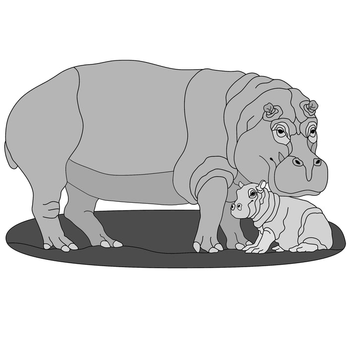 Hippo with Baby