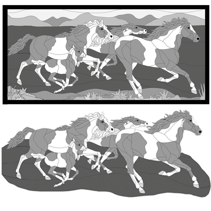 Wild Horses 50" 50 x 24