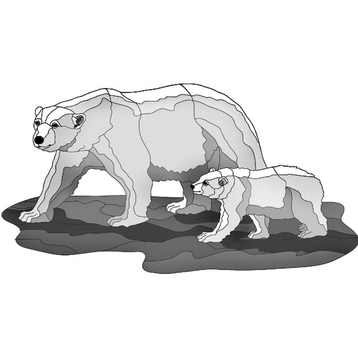 Polar Bear and Cub
