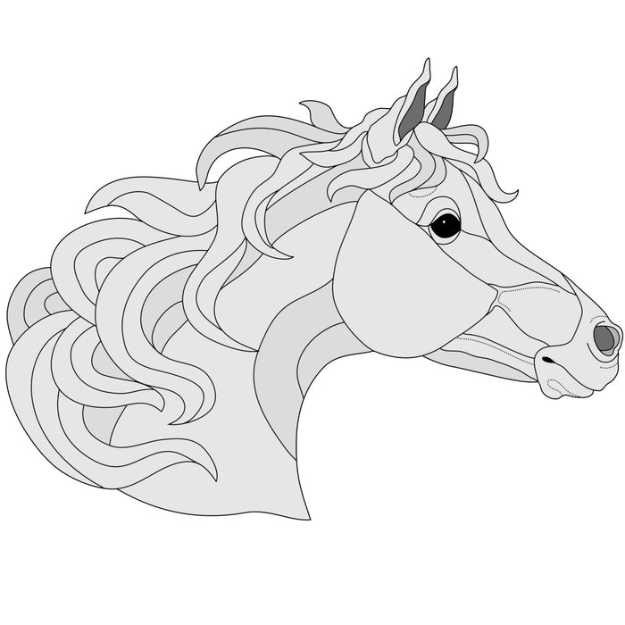 Arab Profile Horse Head