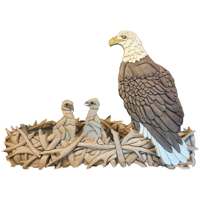 Eagle & Eaglets in Nest Piece Pattern