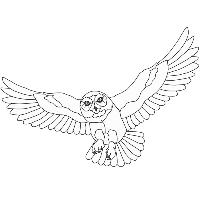 Flying Snowy Owl
