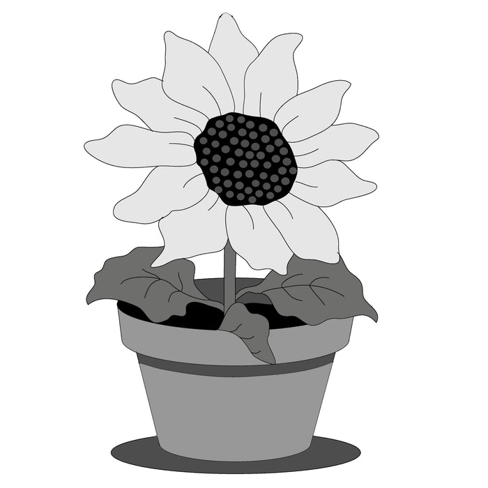 Sunflower Pot