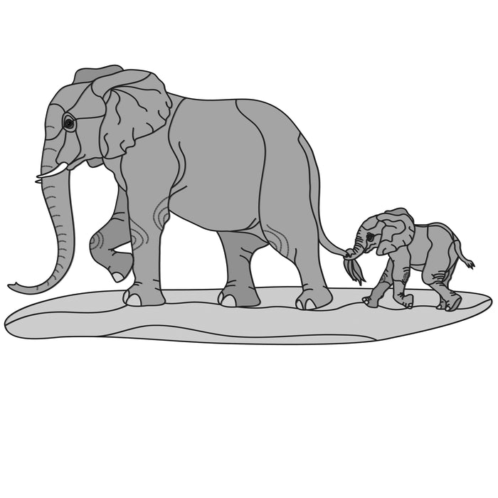 Elephant & Baby