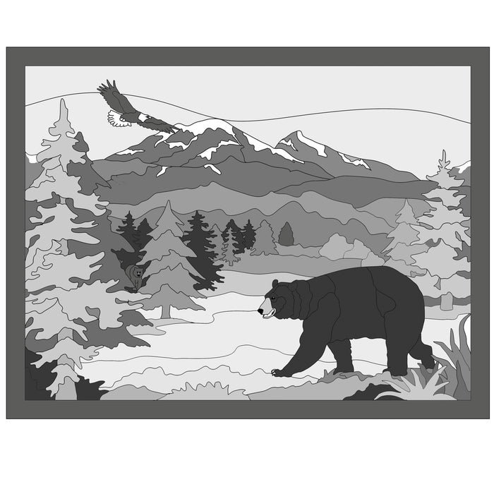 Bear Woods with Frame