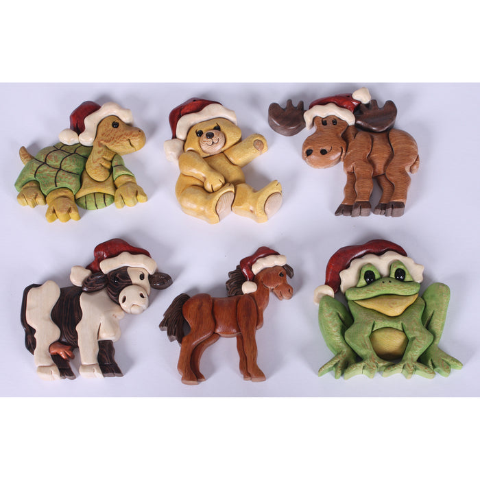 Santa Animal Ornament