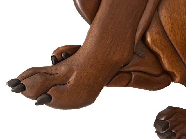 Life size Labrador Sitting Intarsia Wood Art
