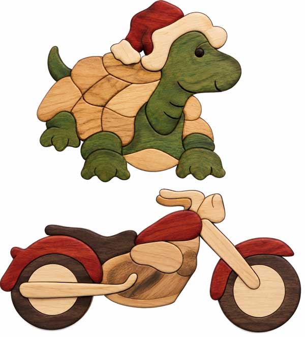 Free Santa Turtle and Motorcycle PDF Download